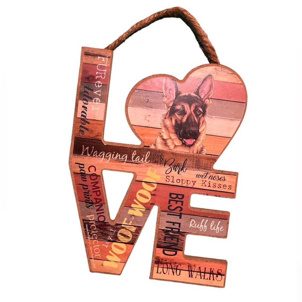 German Shepard LOVE Sign